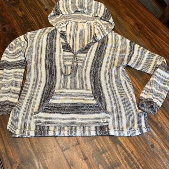 Billabong Baja Hoodie Drug Rug Woman's Medium - Picture 2 of 3